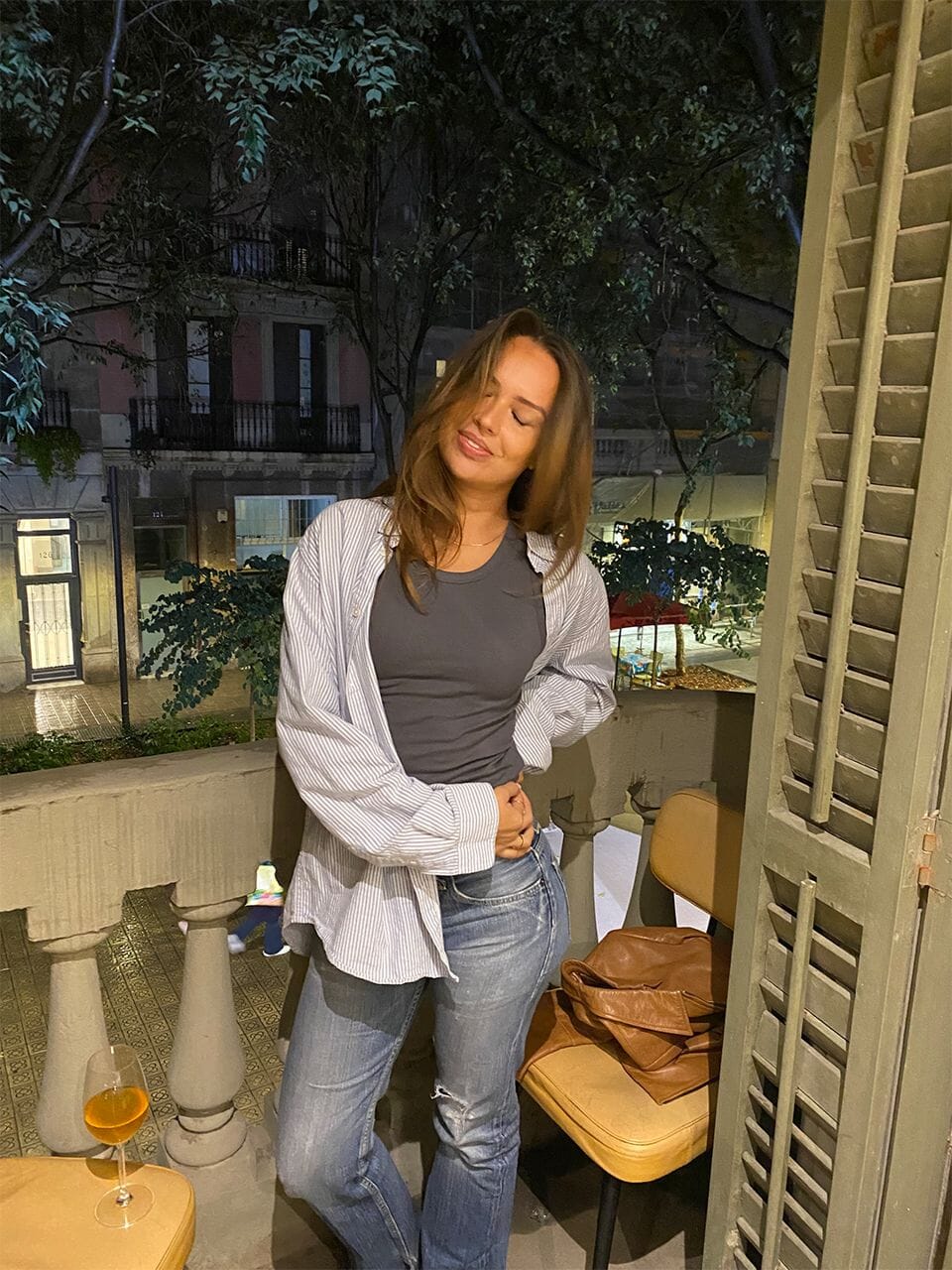 Nadia is 170 cm tall and wears size XXS. 