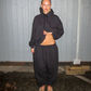 Alberte is 166 cm tall and wears size XXL in both sweats and hoodie