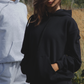 Johanne is 165 cm tall and wears size M in both sweats and hoodie