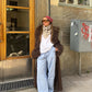 Emelie is 162 cm tall and wears size S. | light blue