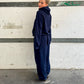 Erica is 163 cm tall and wears size M. | loose navy