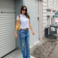 Charlotte is 178 cm tall and wears size S. | grey