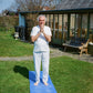 Peter is 182 cm tall and wears size M. | white