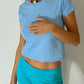 Lea is 178 cm tall and wears size XS. | light blue