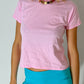 Lea is 178 cm tall and wears size XS. | light pink