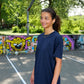 Selma is 172 cm tall and wears size M. | navy