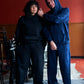 Knud is 183 cm tall and wears size L. | dark blue