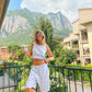 Lovisa is 177 cm tall and wears size XL. | grey