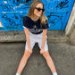 Isa is 176 cm tall and wears size S. | grey