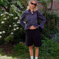 Clara is 179 cm tall and wears size L. | black