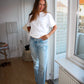 Nadia is 170 cm tall and wears size S. | white