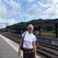 Sofia is 183 cm tall and wears size XS. | white