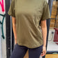 Rose is 175 cm tall and wears size M. | olive green