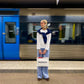 Sofia is 183 cm tall and wears size M. | white