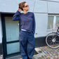 Charlotte is 178 cm tall and wears size M. | navy