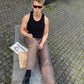 Peter is 188 cm tall and wears size XL. | black