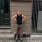 Peter is 188 cm tall and wears size XL. | black