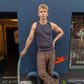 Peter is 188 cm tall and wears size XL. | dark grey